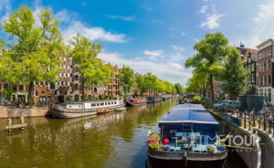 Wycieczka szkolna do Amsterdamu - rejs statkiem kanałami